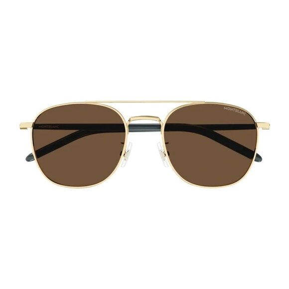NEW  MONTBLANC SUNGLASSES GOLD MEN EYEWEAR MONTBLANC MB0271S 004 - Picture 2 of 3